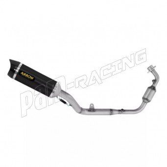Ligne complète homologuée ou racing silencieux X-KONE nichrom noir ARROW CB125R 2024-2025