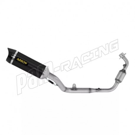 Ligne complète homologuée ou racing silencieux X-KONE nichrom noir ARROW CB125R 2024-2025