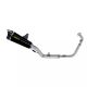 Ligne complète homologuée ou racing silencieux THUNDER aluminium noir ARROW CB125R 2024-2025