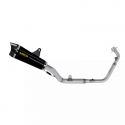 Ligne complète homologuée ou racing silencieux THUNDER aluminium noir ARROW CB125R 2024-2025