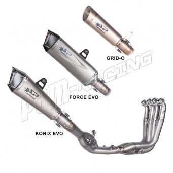 Ligne complète racing titane silencieux FORCE EVO, KONIX EVO ou GRID-O SPARK S1000RR 2019-2025, M1000RR 2021-2025
