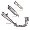 Ligne complète racing titane silencieux FORCE EVO, KONIX EVO ou GRID-O SPARK S1000RR 2019-2025, M1000RR 2021-2025