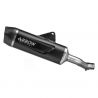 Silencieux Indy Race EVO aluminium noir homologué avec embout en carbone ARROW CB 500 Hornet/NX 500 2024-2025