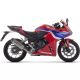 Silencieux Indy Race EVO homologué avec embout en carbone ARROW CB 500 Hornet/NX 500 2024-2025
