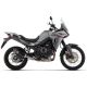 Silencieux Indy Race EVO homologué alu noir avec embout en carbone ARROW XL750 Transalp 2023-2025