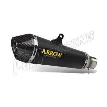 Silencieux X-Kone ARROW nichrom noir embout carbone homologué Z125 2021-2024