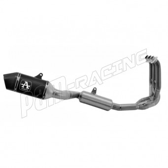 Ligne complète homologuée silencieux VELOCE aluminium noir ARROW Trident 660 2021-2025