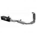 Ligne complète homologuée ou racing silencieux VELOCE aluminium noir ARROW Trident 660 2025