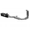 Ligne complète homologuée silencieux VELOCE aluminium noir ARROW Trident 660 2021-2025