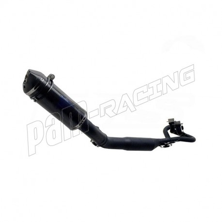 Ligne complète homologuée inox noir/carbone TERMIGNONI T-Max 530 2012-2016
