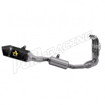 Ligne complète homologuée ou racing silencieux VELOCE aluminium noir ARROW Trident 660 2021-2024