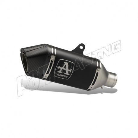 Silencieux homologué ou racing aluminium noir VELOCE ARROW Street Triple 765 R/RS 2020-2022