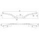 Guidon DOMINO variable Adventure pli haut HRN 