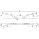 Guidon DOMINO variable pli bas HRN 