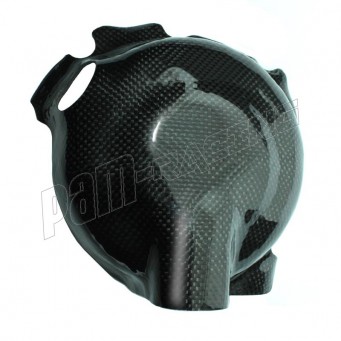 Protection carter embrayage carbone 675 Daytona 2011-2016, 675/765 Street Triple 2011-2025 (voir numéro de moteur)