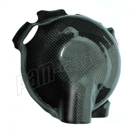 Protection carter embrayage carbone 675 Daytona 2011-2016, 675/765 Street Triple 2011-2025 (voir numéro de moteur)