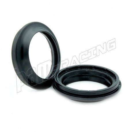 Caches poussière TP ARI 43x55.70/60x5/14mm Aprilia, Ducati, Honda, Mv Agusta, Suzuki, Triumph, Yamaha pour fourche Ohlins