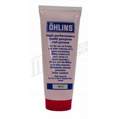Graisse rouge OHLINS pour amortisseurs de route 100 G