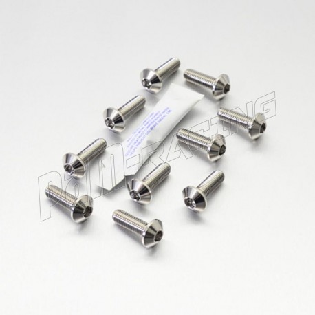 Kit 10 vis de disques de frein avant M8x(1.25)x25 MM inox PRO-BOLT 1290 Superduke R, T-Max 560