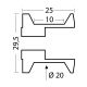Diabolos support béquille M10x1,25 mm mm GSG MOTO MT-09/MT-09 Y-AMT 2024-2025 aluminium