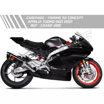 Carénage poly complet racing fibre de verre S2 CONCEPT Tuono 660 2021-2025