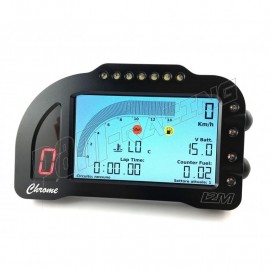 Tableau de bord et chronomètre Chrome Lite avec adaptateur plug & play I2M Panigale V4/V4S 2025-2026