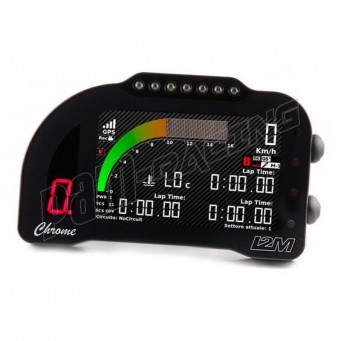 Tableau de bord et chronomètre Chrome Plus2 avec adaptateur plug & play I2M Panigale V4/V4S 2025-2026