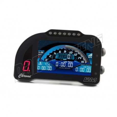 Tableau de bord et chronomètre Chrome PRO2 avec adaptateur plug & play I2M Panigale V4/V4S 2025-2026