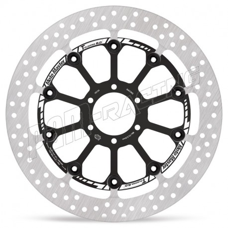 Disque de frein avant RACING 100% flottant HALO T-FLOATER 300 mm ep 6.0 mm ZX6R, ZX6R 636, Z1000 Moto-Master