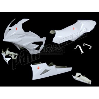 Carénage poly racing 3 parties fibre de verre S1000RR 2023-2024 SRT FAIRINGS