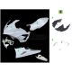 Carénage poly racing 3 parties version 1 fibre de verre S1000RR 2019-2022 SRT FAIRINGS