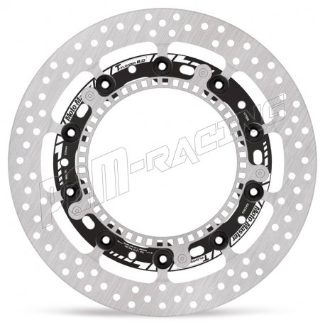 Disque de frein avant RACING 100% flottant HALO T-FLOATER 320 mm ep 6.0 mm BMW Moto-Master