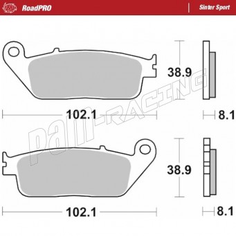 Plaquettes de frein avant ou arrière céramique RoadPro SINTER SPORT MOTO MASTER BUELL, CAGIVA, HONDA, HYOSUNG, KAWASAKI, KYMCO, 