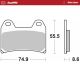 Plaquettes de frein avant RoadPro Sinter sport MOTO MASTER APRILIA, BENELLI, BIMOTA, BMW, BRAMMO, CAGIVA, CF MOTO, HUSQVARNA, HO