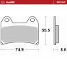 Plaquettes de frein avant RoadPRO Sinter sport MOTO MASTER APRILIA, BENELLI, BIMOTA, BMW, BRAMMO, CAGIVA, CF MOTO, HUSQVARNA, HO