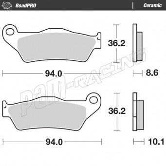 Plaquettes de frein arrière céramique RoadPro MOTO MASTER BMW
