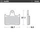 Plaquettes de frein arrière céramique RoadPro MOTO MASTER GSF 650 S, GSX-R 600/750/100, GSX 1400