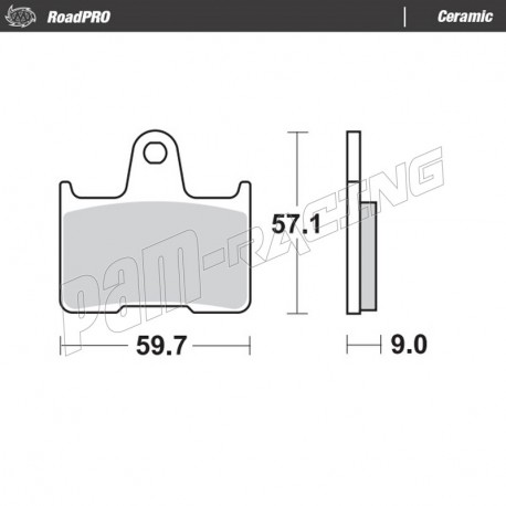 Plaquettes de frein arrière céramique RoadPro MOTO MASTER GSF 650 S, GSX-R 600/750/100, GSX 1400