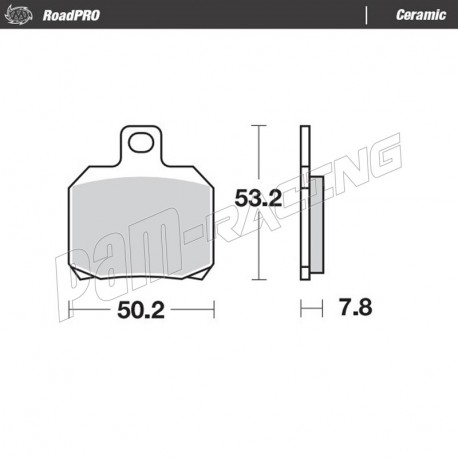 Plaquettes de frein avant ou arrière céramique RoadPRO Moto-Master