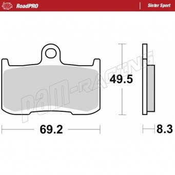 Plaquettes de frein avant RoadPRO Sinter sport  MOTO MASTER INDIAN, KAWASAKI, SUZUKI, TRIUMPH, VICTORY