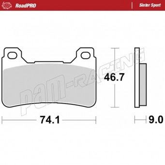 Plaquettes de frein avant RoadPRO Sinter sport MOTO MASTER KAWASAKI, SUZUKI MASTER CBR600RR, CB1000R, CBR1000RR, VFR 800X