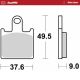 Plaquettes de frein avant RoadPRO Sinter sport MOTO MASTER GTR 1400, Z750R, ZX-6R, ZX-14R