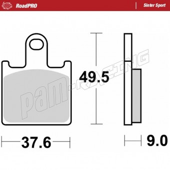 Plaquettes de frein avant RoadPRO Sinter sport MOTO MASTER GTR 1400, Z750R, ZX-6R, ZX-14R