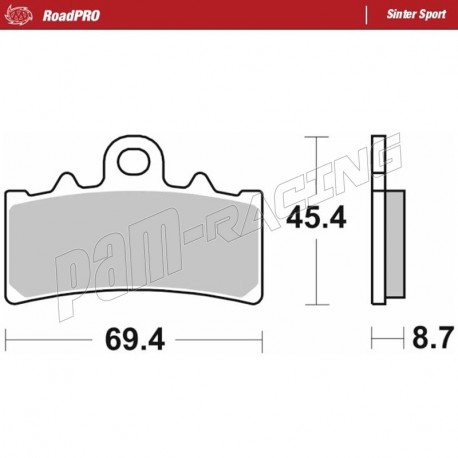 Plaquettes de frein avant RoadPRO Sinter sport MOTO MASTER BMW, FANTIC, HUSQVARNA, KTM, TRIUMPH