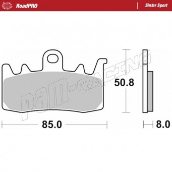 Plaquettes de frein avant ou arrière RoadPRO Sinter sport Moto-Master