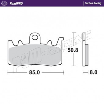 Plaquettes de frein avant RoadPRO Carbone Racing Moto-Master