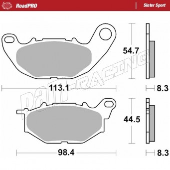 Plaquettes de frein avant RoadPRO Sinter sport MOTO MASTER MT-03/R3 2015-2025