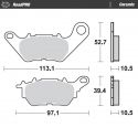 Plaquettes de frein arrière céramique RoadPro MOTO MASTER MT-03/R3 2015-2025, X-Max 125/300 2017-2024