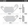 Plaquettes de frein arrière céramique RoadPro MOTO MASTER MT-03/R3 2015-2025, X-Max 125/300 2017-2024