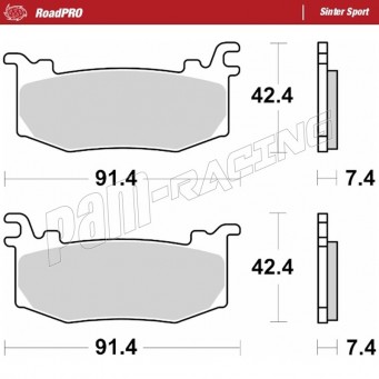 Plaquettes de frein avant RoadPRO Sinter sport pour étriers HYPURE MOTO MASTER RSV4 1100/Factory, Panigale V4/S, Streetfighter V